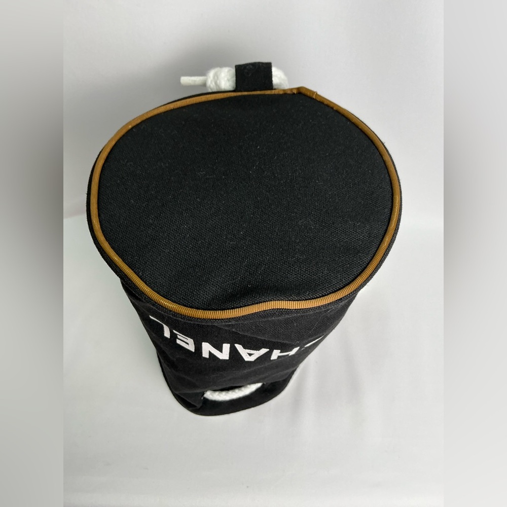 Chanel Black Drawstring Pool Beach Bag - Picture 9 of 14